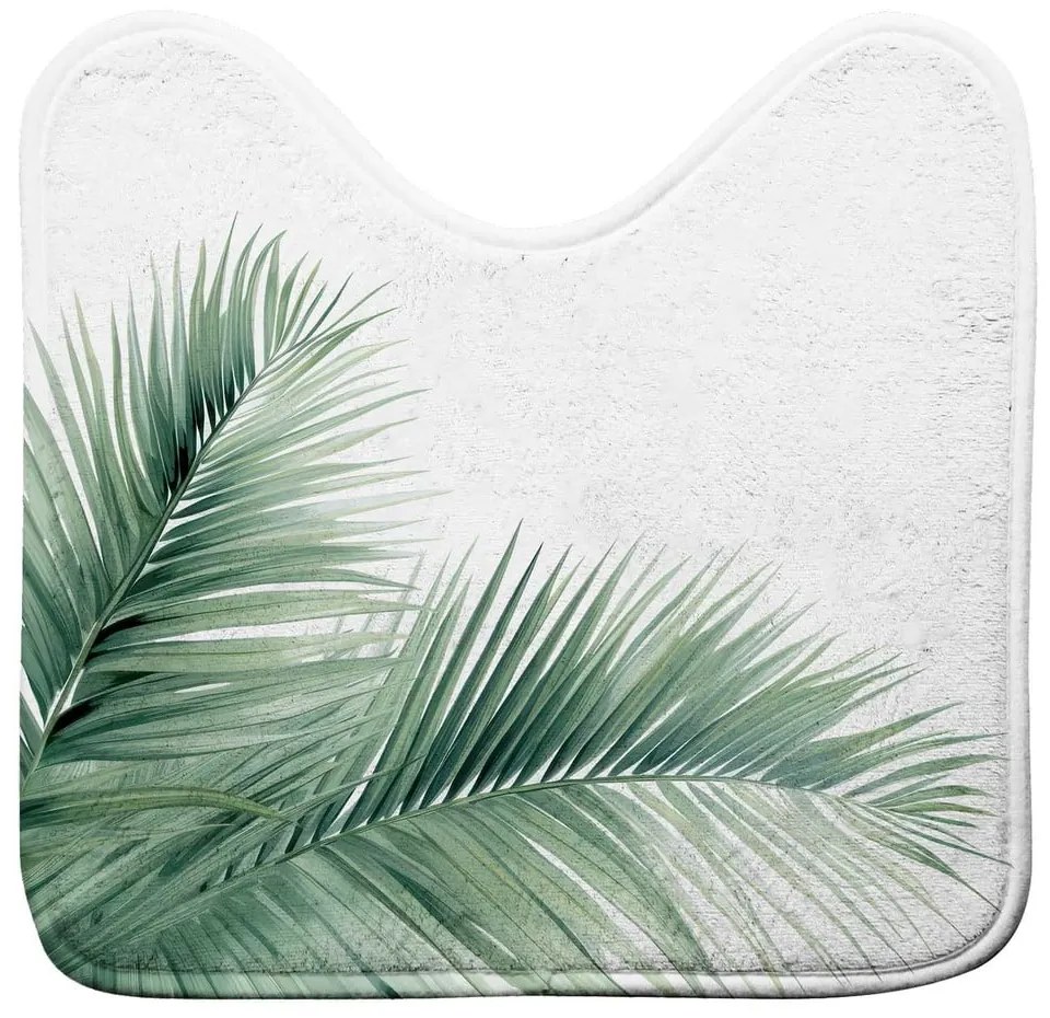 Бял/зелен килим за баня WC 45x45 cm Havane – douceur d'intérieur