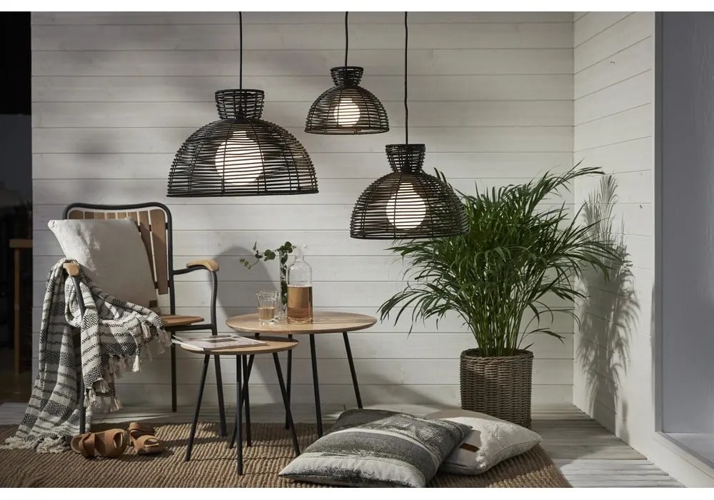 Черен външен абажур за таванно осветление, ø 37,5 cm Runde - Star Trading