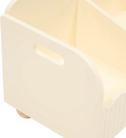 Детски кош Bouli, 60×36×30 cm, Бежов, MDF