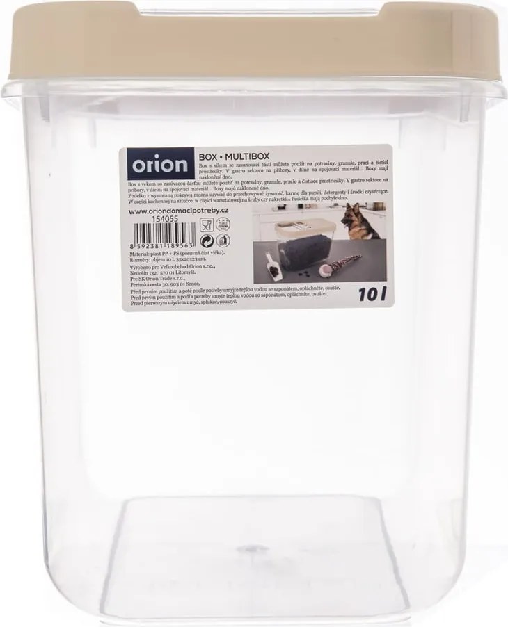 Пластмасова кутия за съхранение с капак 35x20x23 cm Slop – Orion