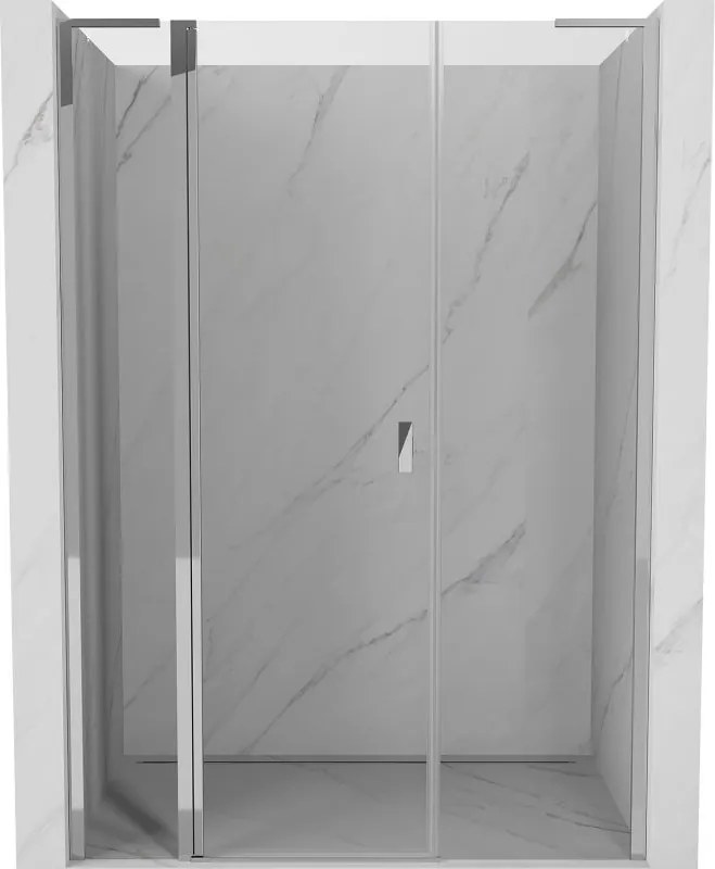 Mexen Mist L врата за душ кабина отварящи се 140 см, прозрачни, хром - 8A4L-140-001-01-00