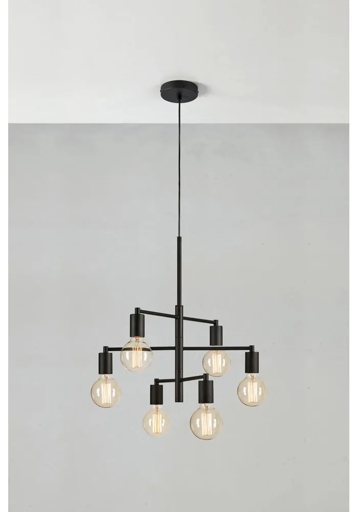 Черно висящо осветително тяло Cielo - Markslöjd