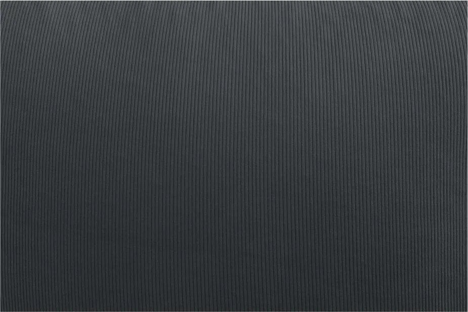 Тъмносив пуф от рипсено кадифе Lilibet – Bobochic Paris