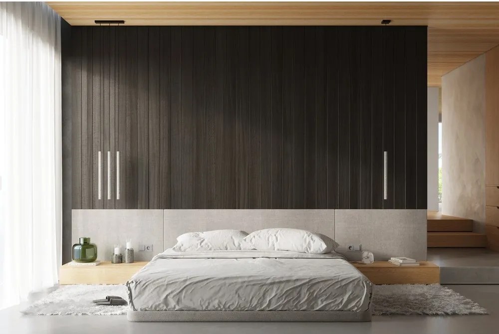 Сиво бетонно висящо осветително тяло ø 25 cm Fideus – Sollux