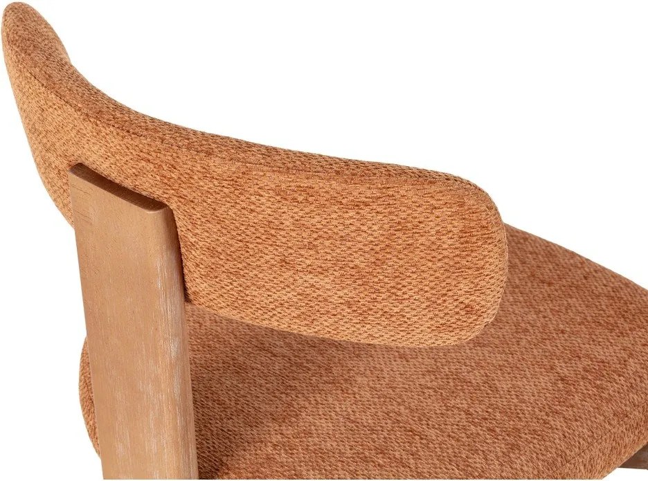 Тапицирани трапезни столове в комплект 2 бр. в тухлен цвят Nadia – MOME