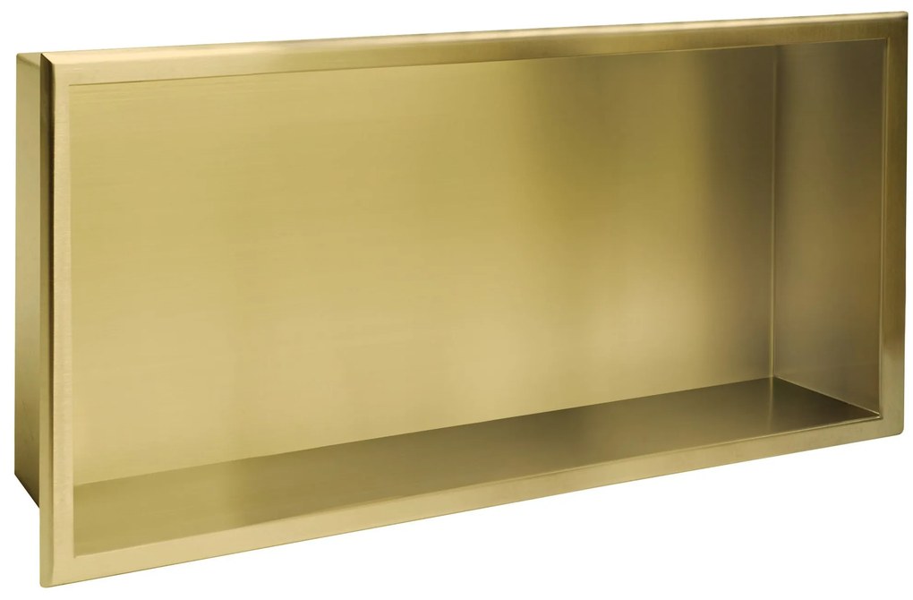 bathroom shelf 30x60 gold brush