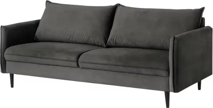 Тъмносив кадифен диван 203 cm Juli – Ropez