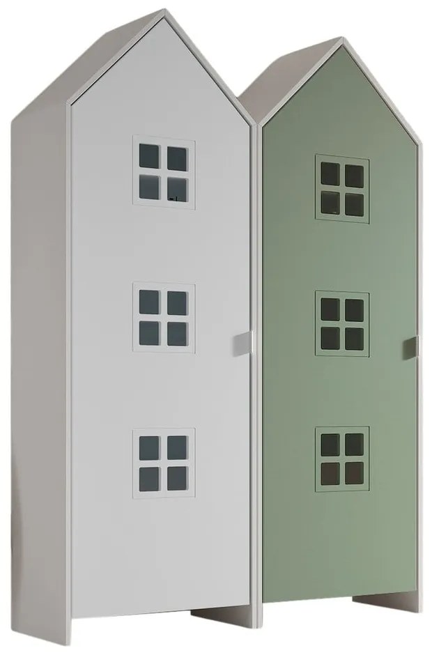 Детски гардероб в бял и зелен цвят 115x171,5 cm CASAMI BRUGES – Vipack