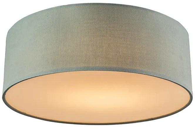Таванна лампа зелена 30 см с LED - Drum LED