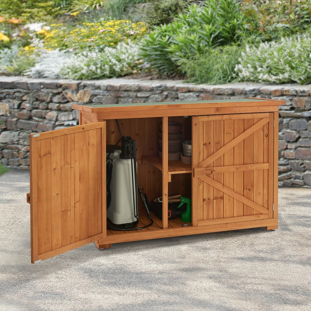 Tool shed Kerteminde 88 x 128 x 50 cm Pine wood by