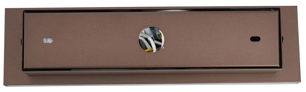 Модерна стенна лампа тъмен бронз регулируема с USB-C вкл. LED - Modric