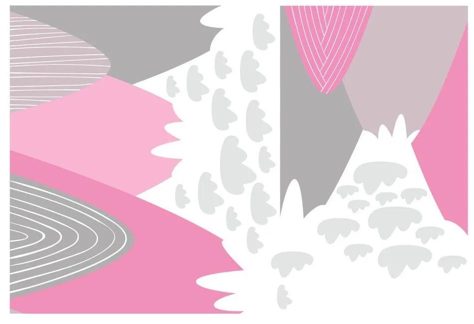 Стикер за стена Скандинавски гигантски планини Elika - Ambiance