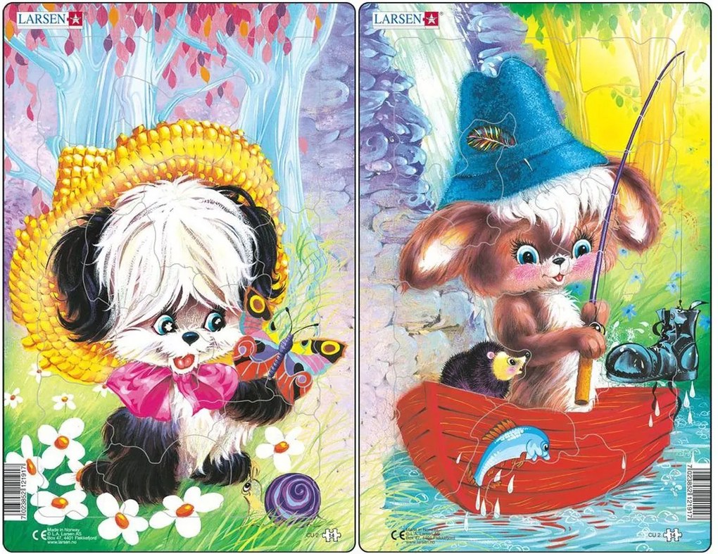 Larsen - Пъзел: Серия - "Животни" - 14 части, среден