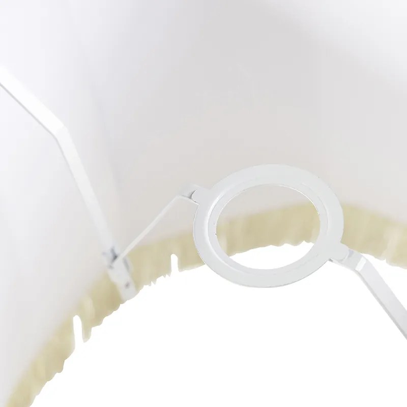 Копринен абажур кремав 45/30/44 - Баба