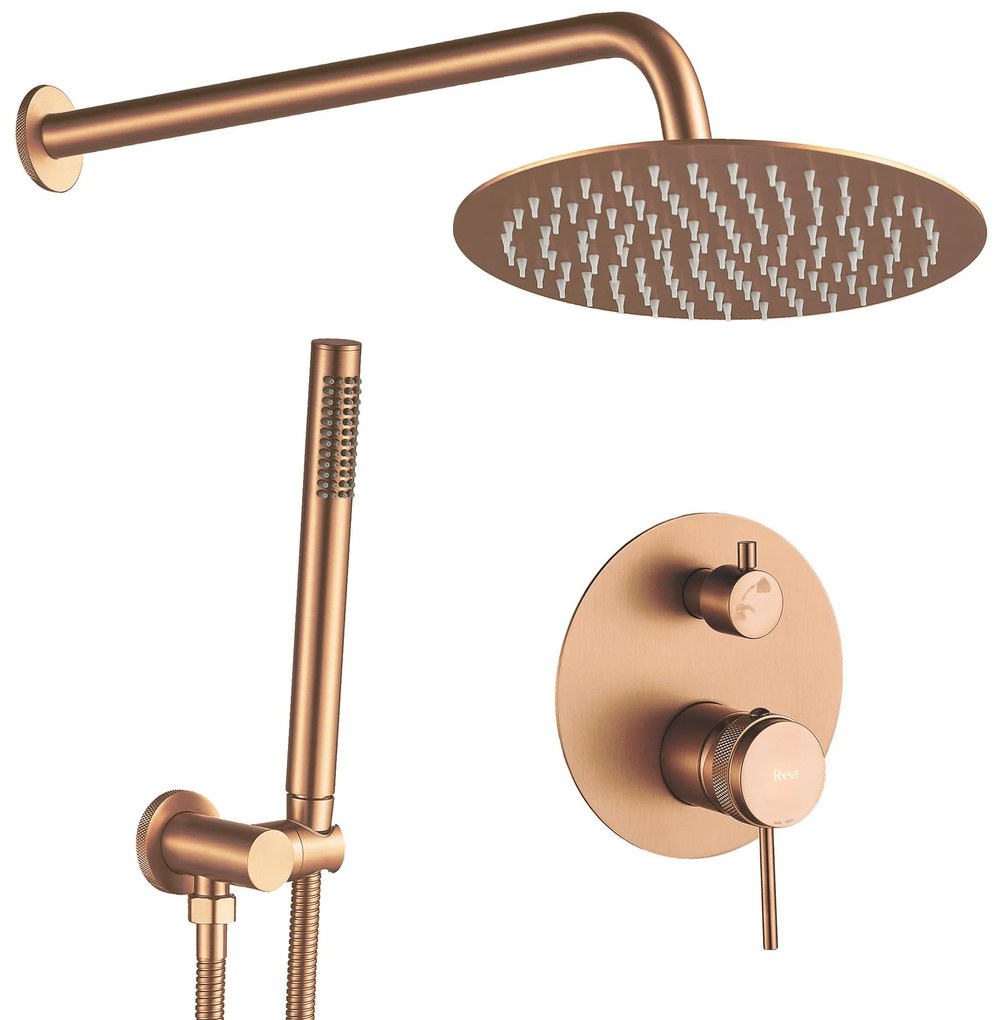 Душ система за вграждане Rea Lungo Grip Brush Copper