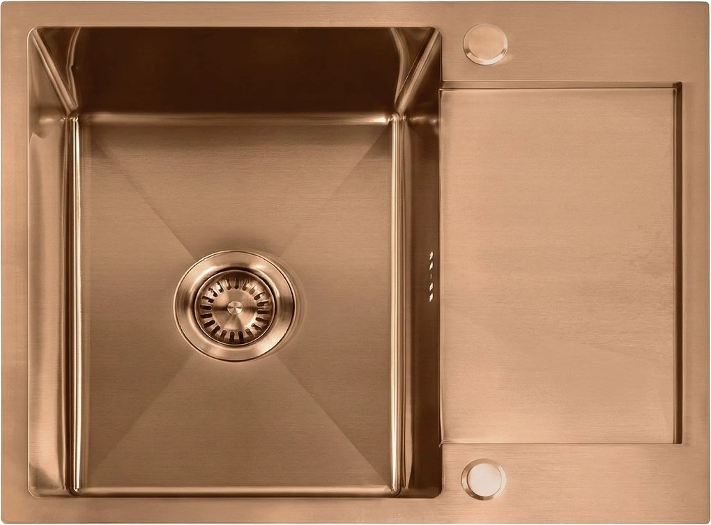 Стоманена мивка Paul BRUSH COPPER