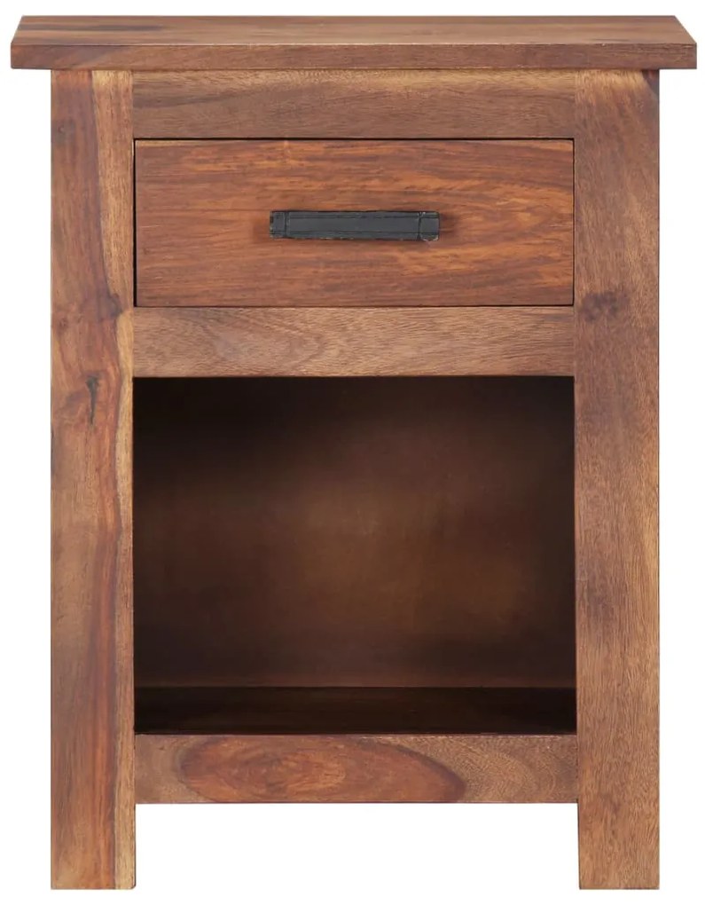 247720 vidaXL Нощно шкафче, 40x30x50 см, масивно дърво