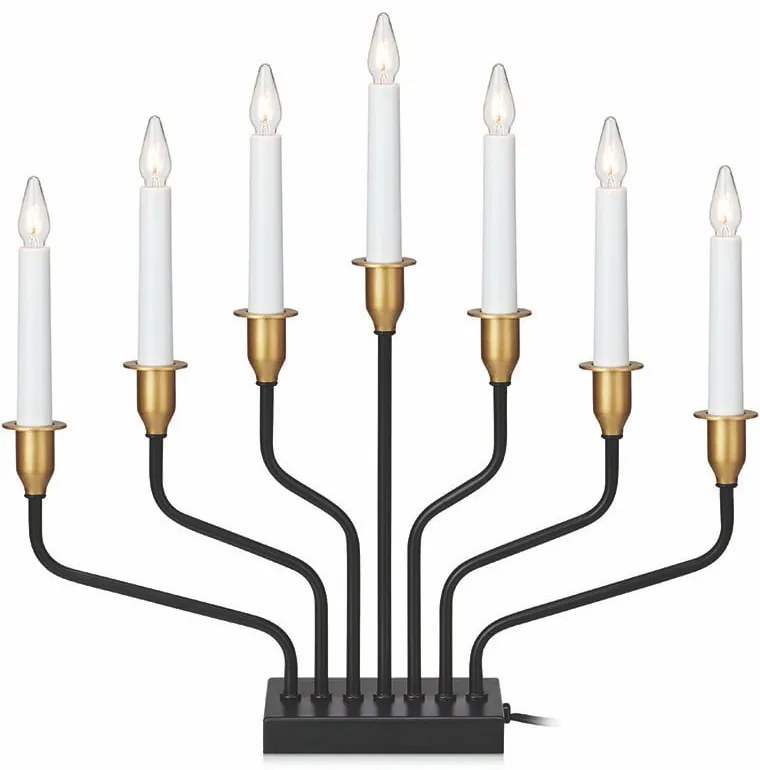 Черна коледна светлинна украса Brosa – Markslöjd