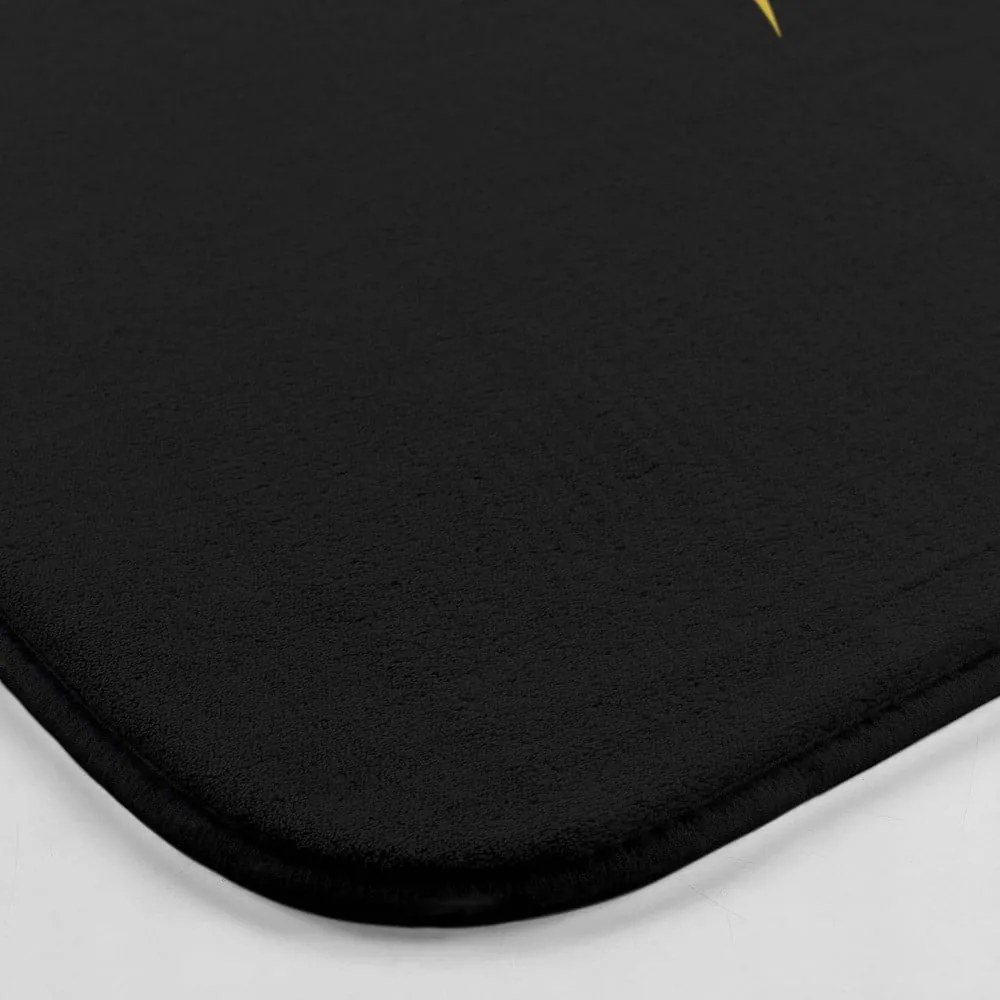 Черно-златист килим за баня 45x75 cm Orbella – douceur d'intérieur