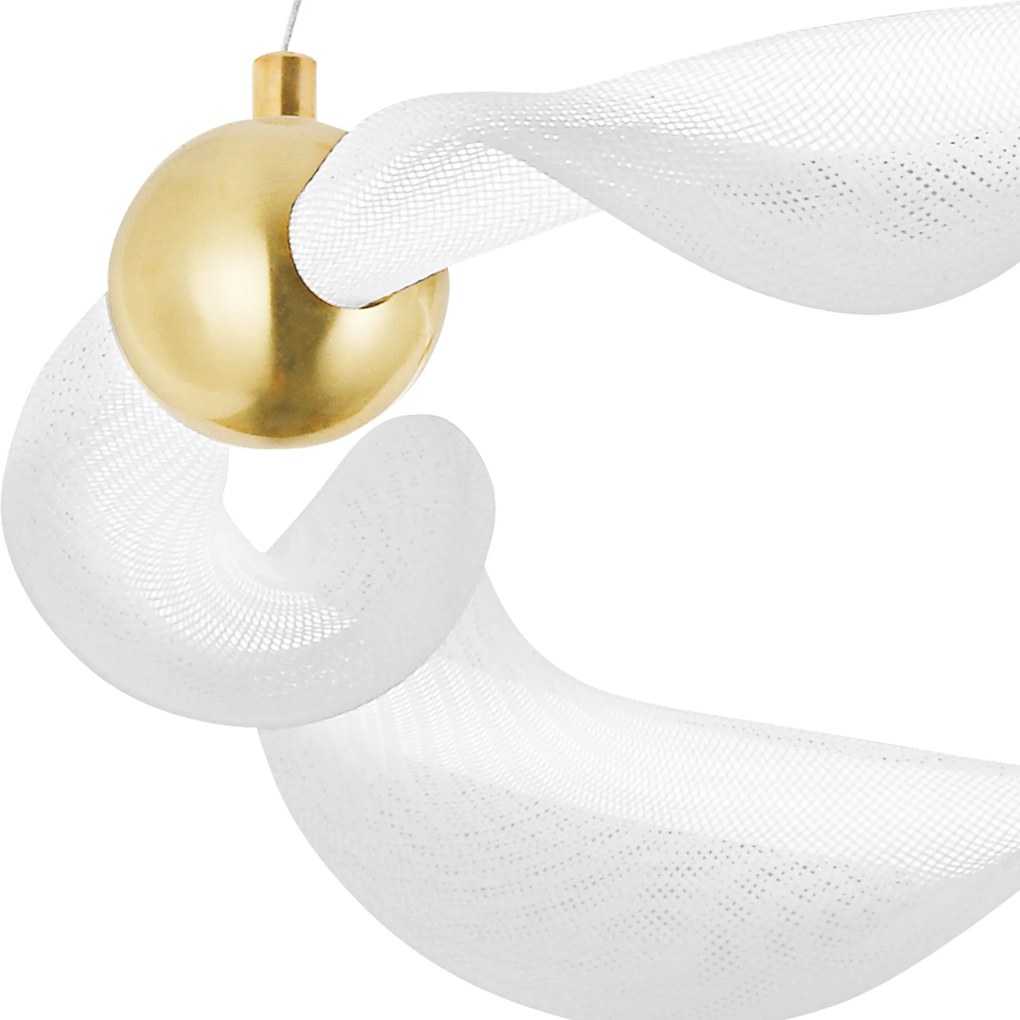 Лампа LED G010-CP WHITE/GOLD