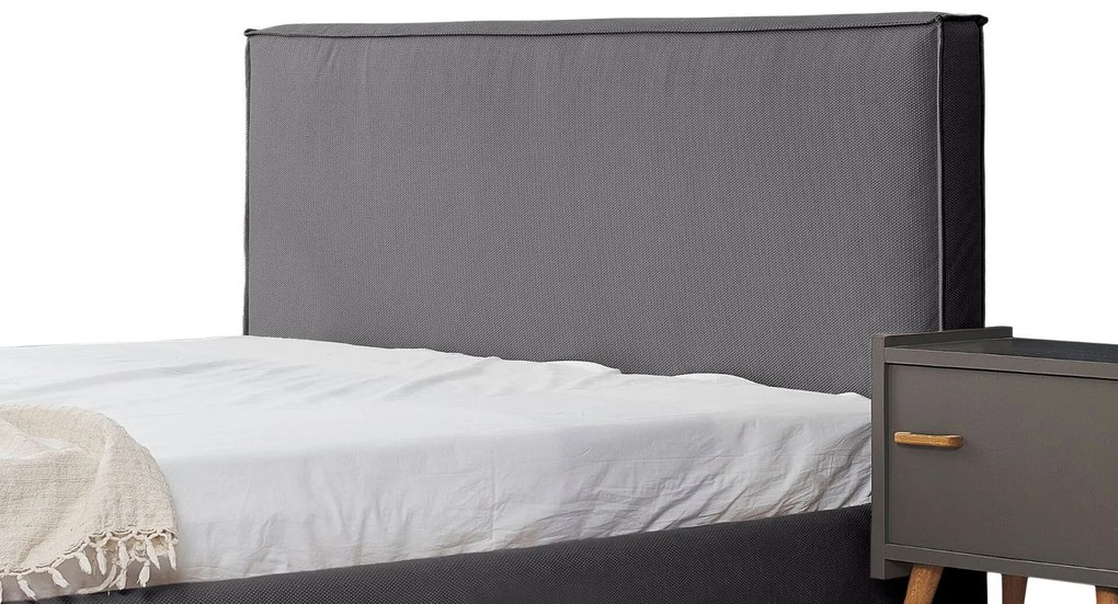 Тапицирано легло Pure-Gkri-150 x 200-Με μηχανισμό ανύψωσης