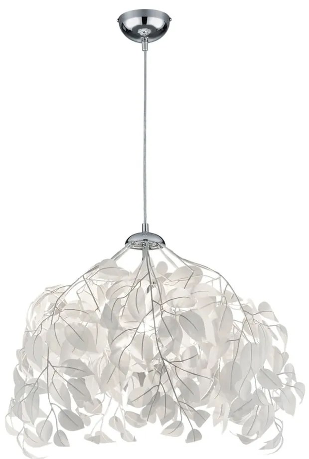 Бяла висяща лампа, височина 150 cm Leavy - Trio