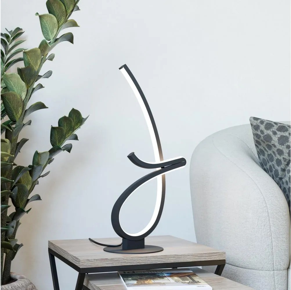 Eglo 902348 - LED настолна лампа CARDONCITO LED/12W/230V 2700/4000/6500K черна