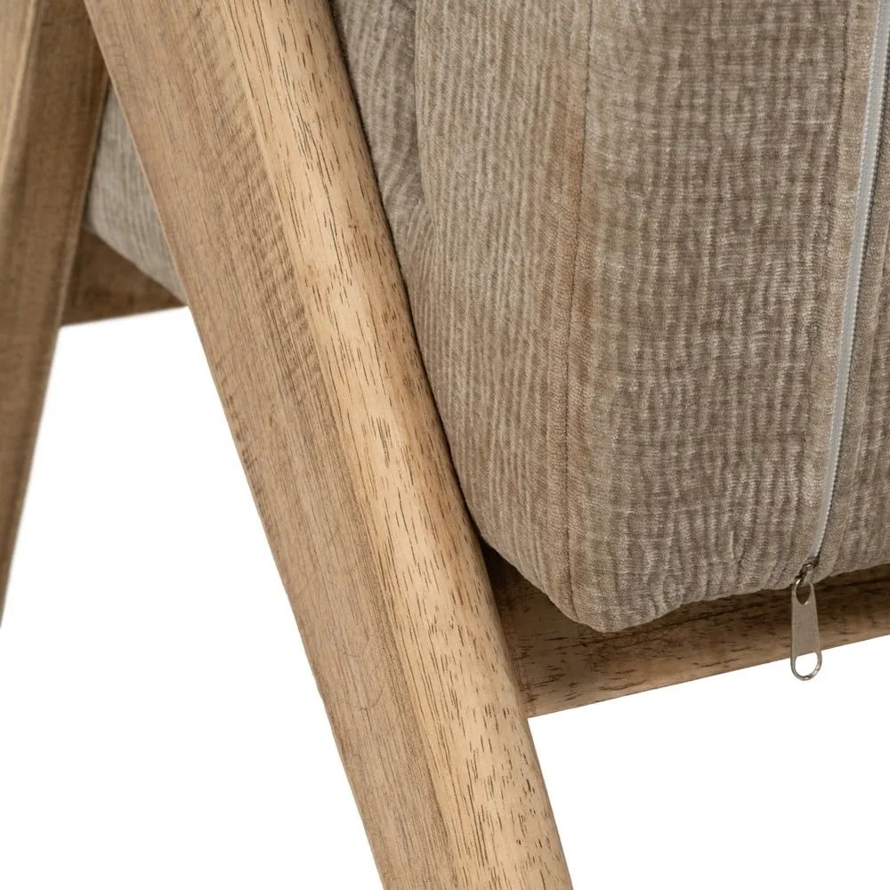 Бежово шенилово кресло Rest – Ixia