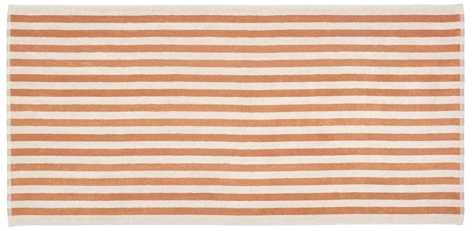 Оранжева/бежова хавлиена кърпа от органичен памук 70x140 cm Arto – Blomus