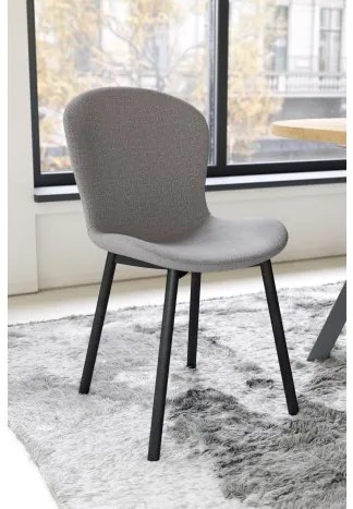 ФИОРА Светлосиво Таупе (тъкан Басэл 34)  - МОДЕРЕН ТАПИЦИРАН СТОЛ ЛОФТ ЗА ДНЕВНА/ ТРАПЕЗАРИЯ