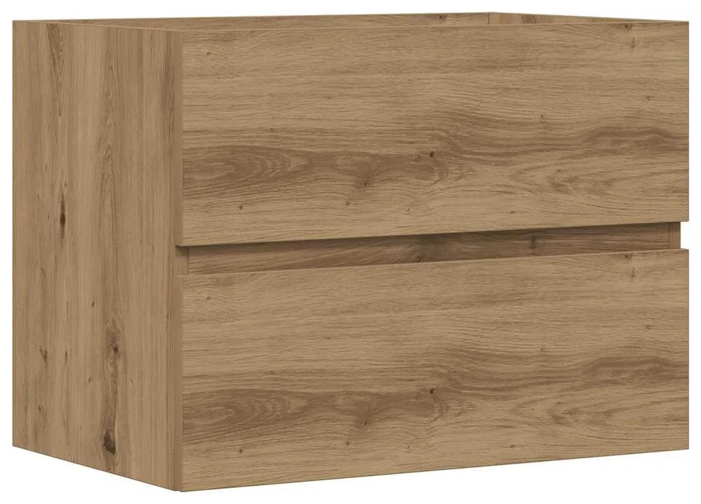 856244 vidaXL Шкаф за баня, дъб артизан, 60x38,5x45 см, инженерно дърво