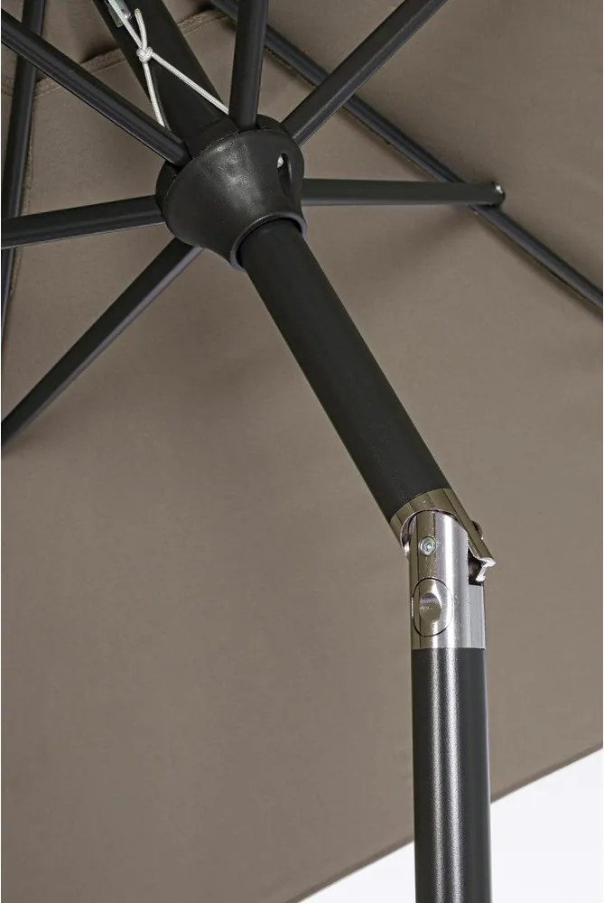 Кафяво-сив чадър ø 270 cm Kalife – Bizzotto