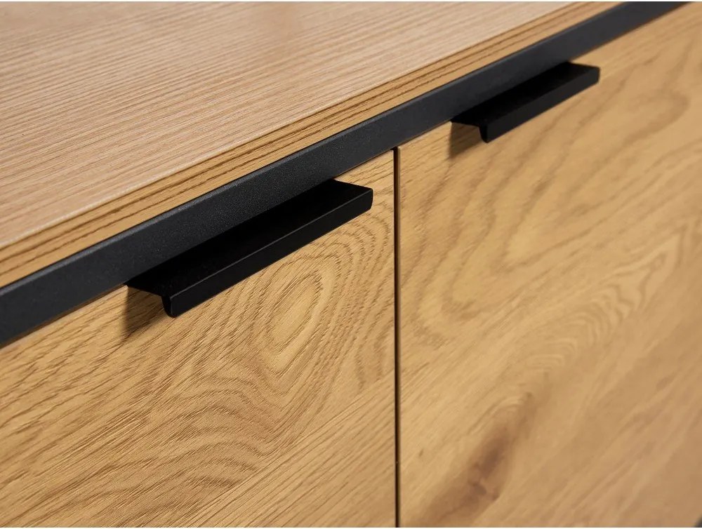 Библиотека от декор от дъб в естествен цвят 90x190x40 cm Cesura – Unique Furniture