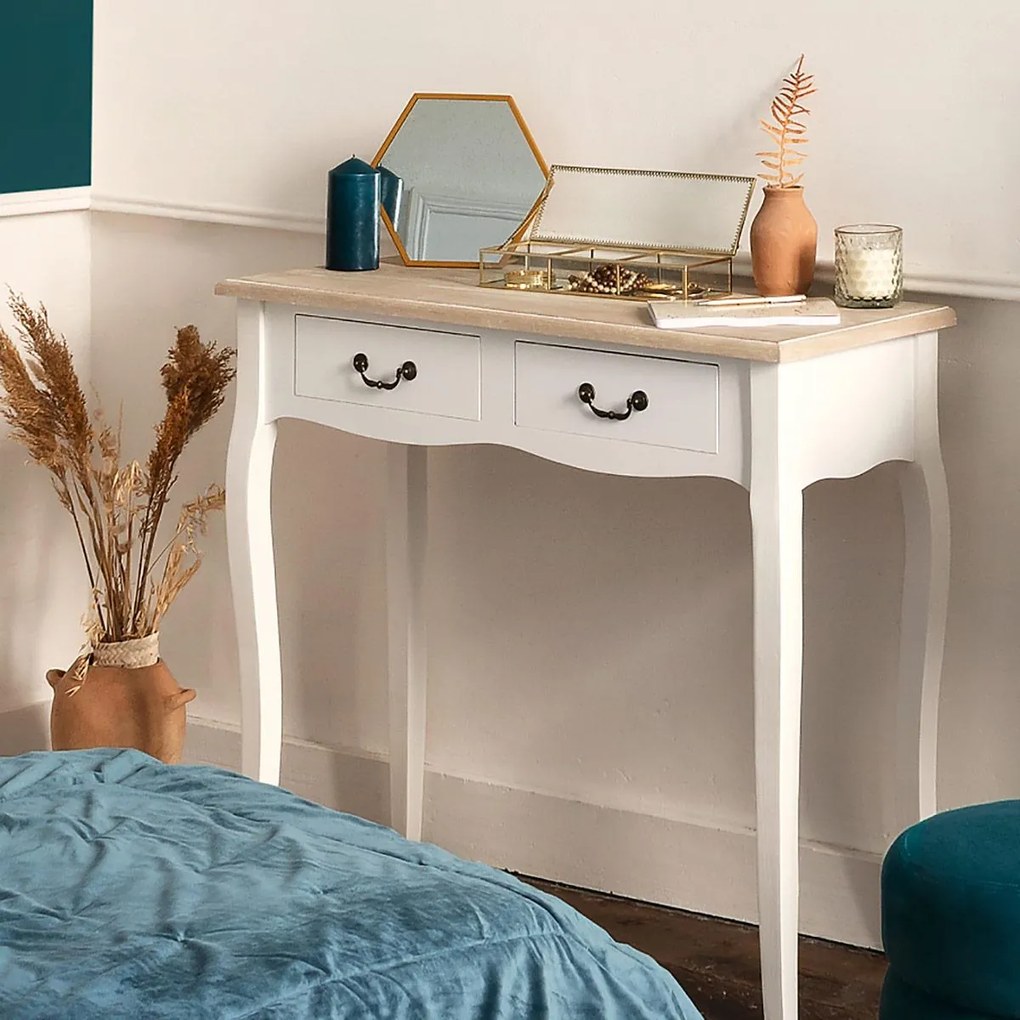 Конзолна маса atmosphera Chrysa, 87 cm - Бял