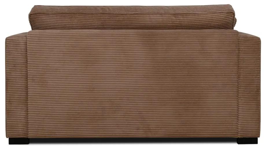 Светлокафяв диван от рипсено кадифе 132 cm Mobby – Scandic