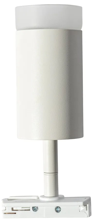 Модерен прожектор с бял пръстен за 1-фазова релсова система GU10 50mm - Iconic Jeana