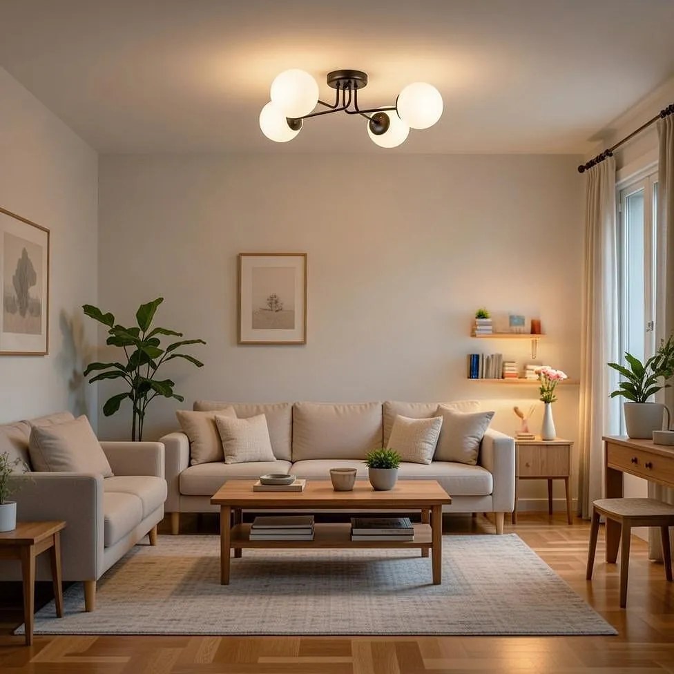 Плафон ЛЕО, черен/бял, 4xE27