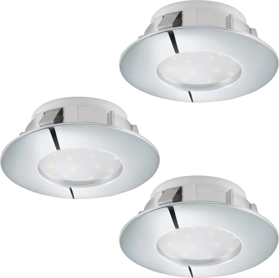 Eglo 95822 - КОМПЛЕКТ 3x вградени LED осветителни тела PINEDA LED/4,9W/230V