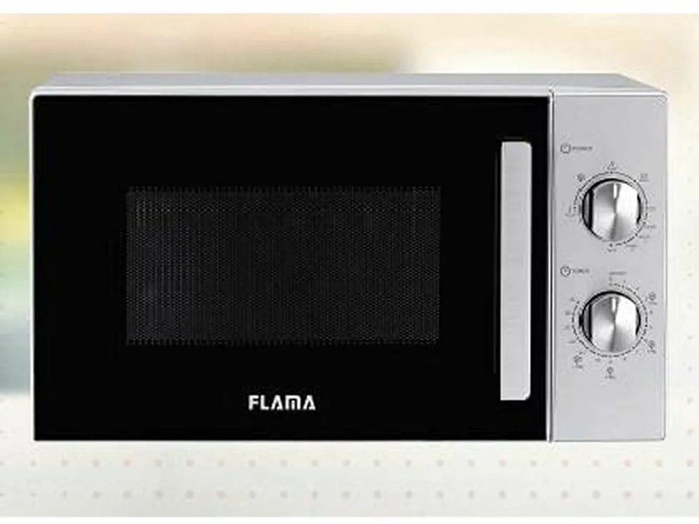 Микровълнова Фурна с Грил Flama 1803FL 700W 20 L Сребрист Стомана 700 W 20 L