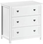 Бял детски скрин 90x89x57 cm Amori – Vipack