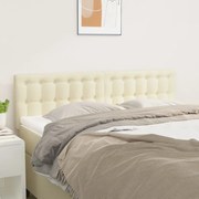 346466 vidaXL Горни табли за легло 2 бр кремави 72x5x78/88 см изкуствена кожа