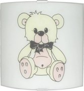 Плафониера МЕЧЕ, 260х260, бял мат, 1xE27