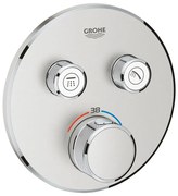 Термостатичен вграден кран 2 изхода Grohe Ι-Silver Mat