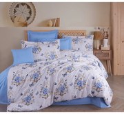 Бяло единично спално бельо от памук Renforcé 140x200 cm Aylin – Mijolnir