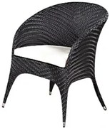 Ратанов стол  - Черен