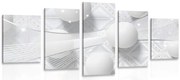 картини от 5 части – Бял лукс