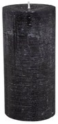 Свещ без аромат atmosphera Olia, Кръгла, 7x14 cm - Черен