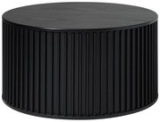 Черна кръгла маса за кафе ø 85 cm Siena - Unique Furniture