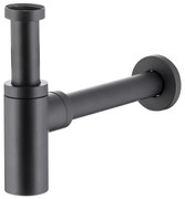 KFA Armatura 600-003-81 - Кръгъл сифон за мивка месинг/матов черен