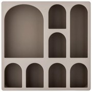 Сиво-бежов на няколко нива стенен рафт 48 cm Graphia – Bloomingville